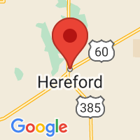 Map of Hereford, TX US