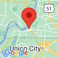 Map of Hickman, KY US