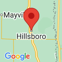 Map of Hillsboro, ND US