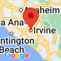 Map of Irvine, CA