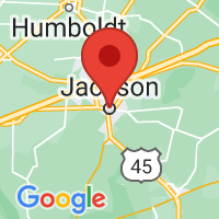 Map of Jackson TN US