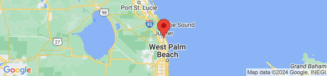 Map of Jupiter, FL US