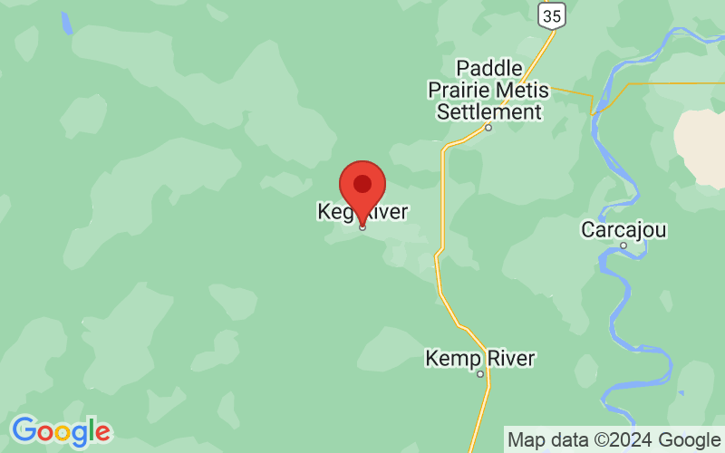 Map of Keg River, AB CA