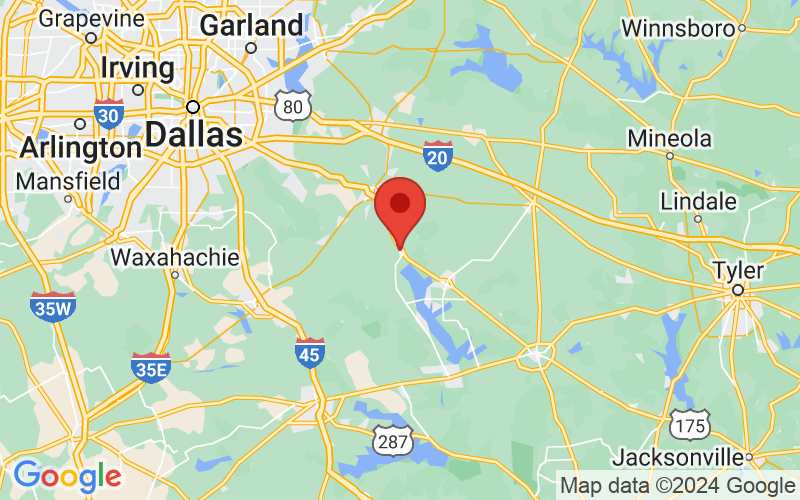Map of Kemp, TX US