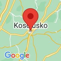 Map of Kosciusko MS US