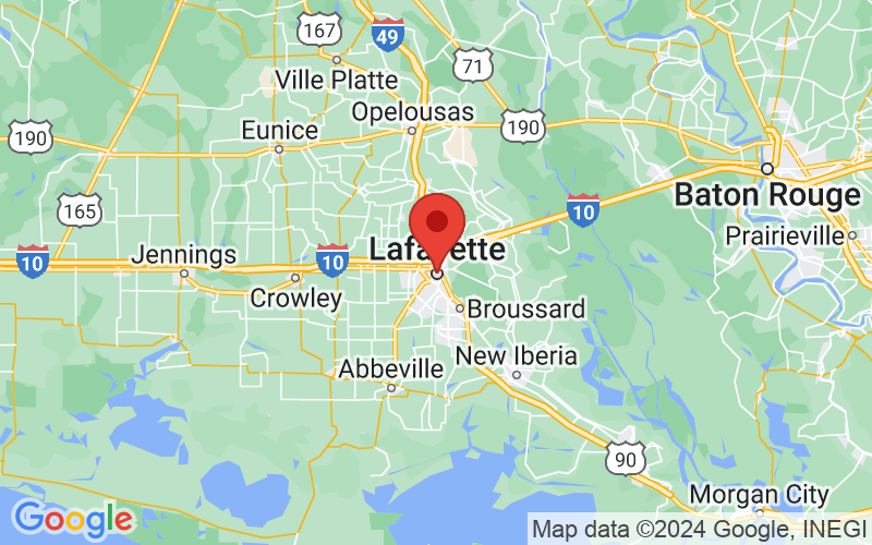 Map of Lafayette, LA US