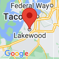 Map of Lakewood, WA US