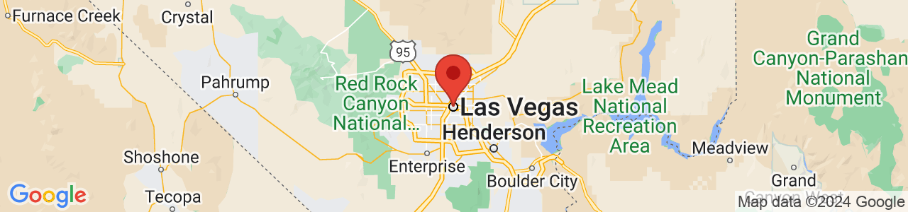 Map of Las Vegas, NV US