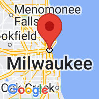 Map of Milwaukee, WI US