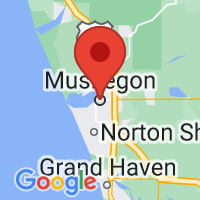 Map of Muskegon, MI US