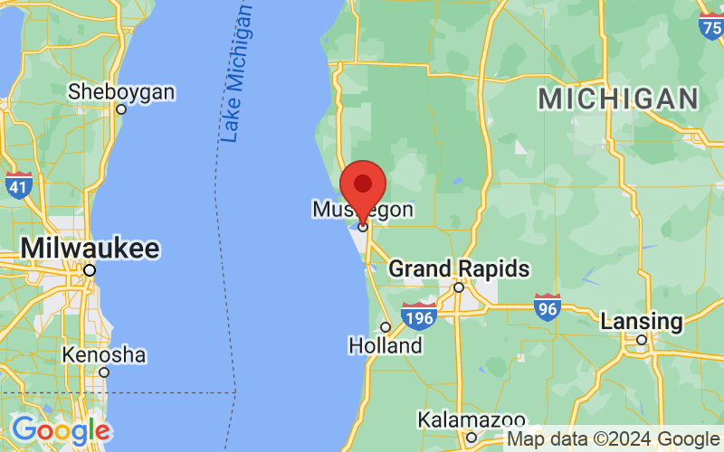 Map of Muskegon, Michigan
