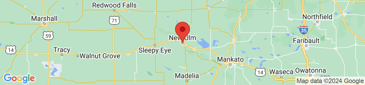 Map of New Ulm, MN US