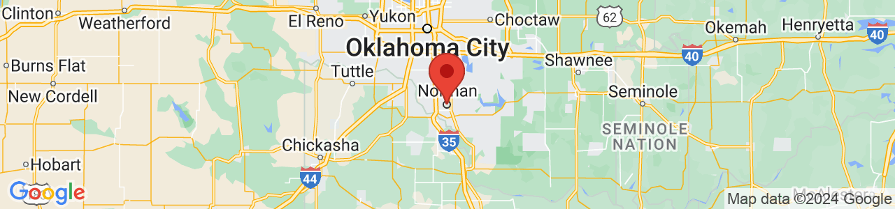 Map of Norman, OK US
