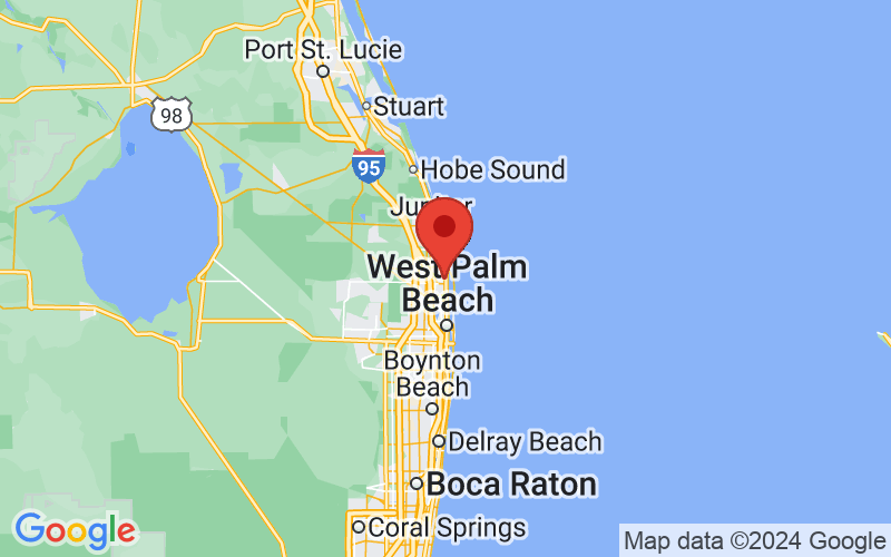 Map of North Palm Beach, FL US