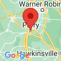 Map of Perry, GA US
