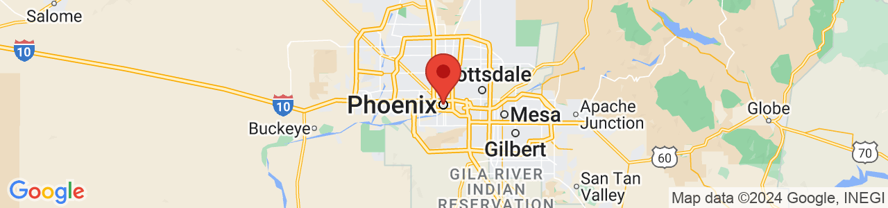 Map of Phoenix, AZ US
