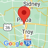 Map of Piqua, OH US