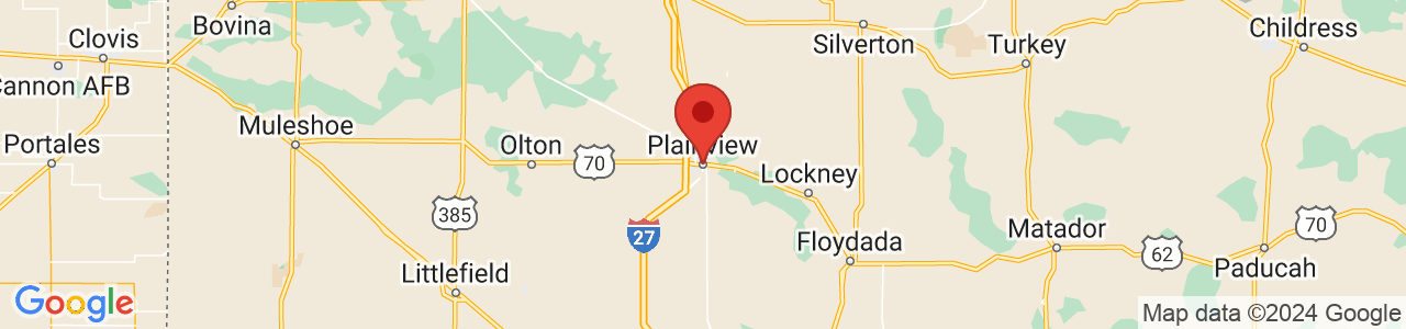 Map of Plainview, TX US