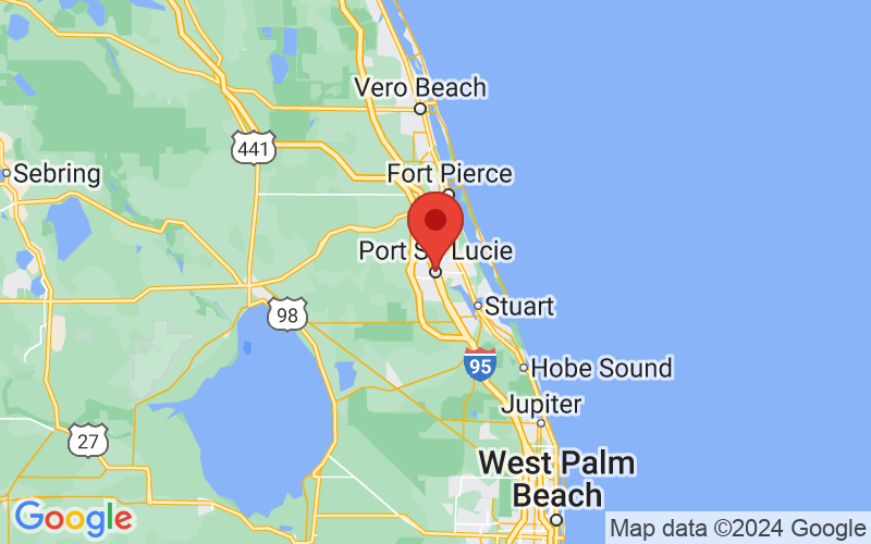 Map of Port St. Lucie, FL US