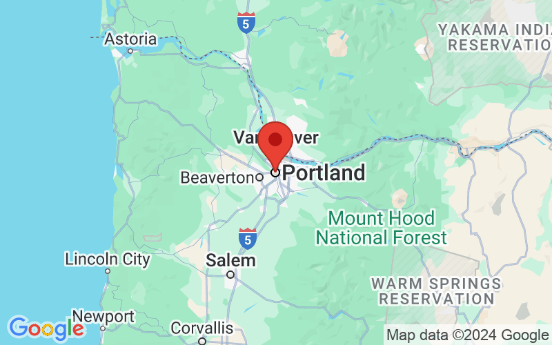 Map of Portland, Oregon