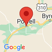 Map of Powell, WY US