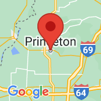 Map of Princeton, IN