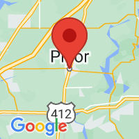 Map of Pryor, OK US
