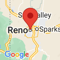 Map of Reno, NV US