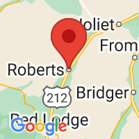 Map of Roberts, MT US