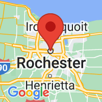 Map of Rochester, NY US