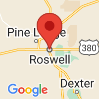 Map of Roswell, NM US