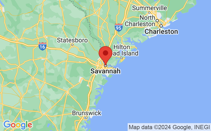 Map of Savannah, Georgia