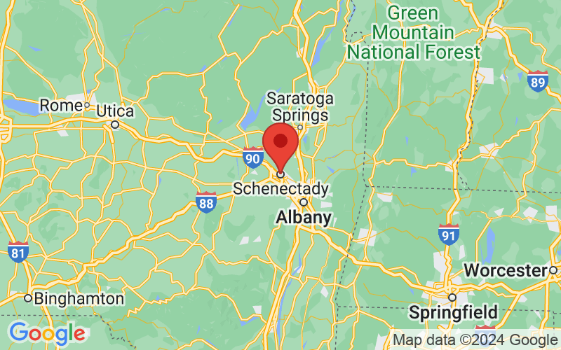 Map of Schenectady, New York