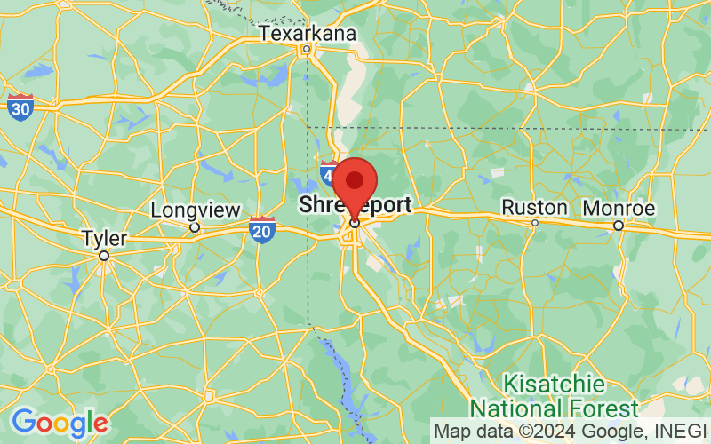 Map of Shreveport, Louisiana