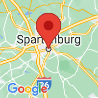 Map of Spartanburg, SC US