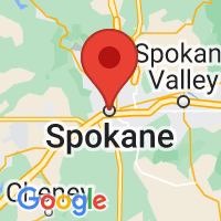 Map of Spokane, WA US