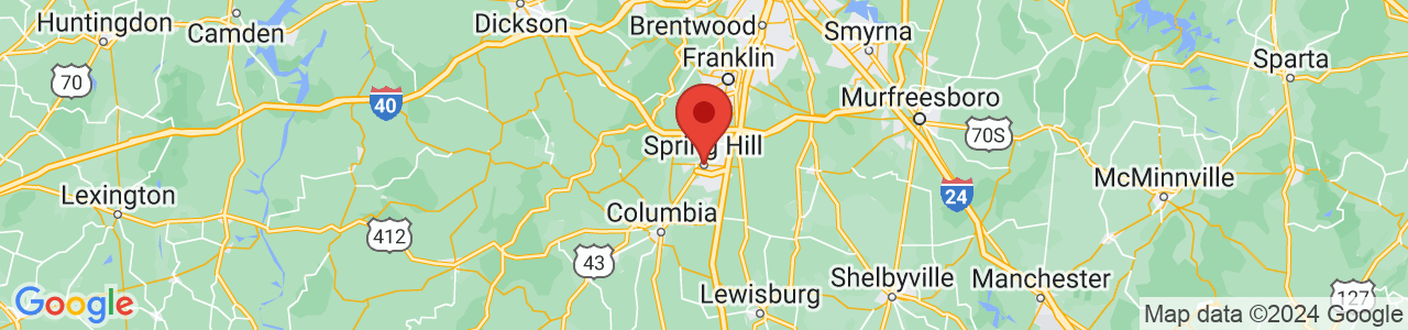 Map of Spring Hill, TN US