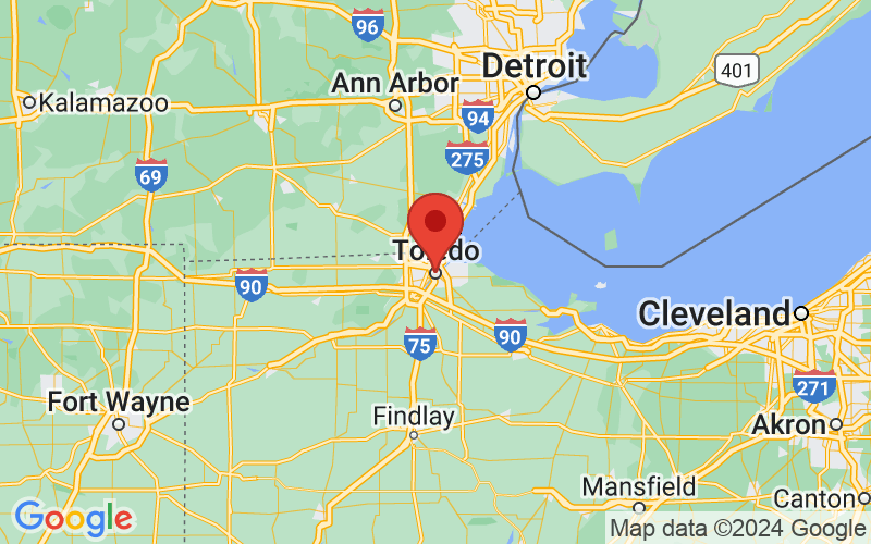 Map of Toledo, Ohio