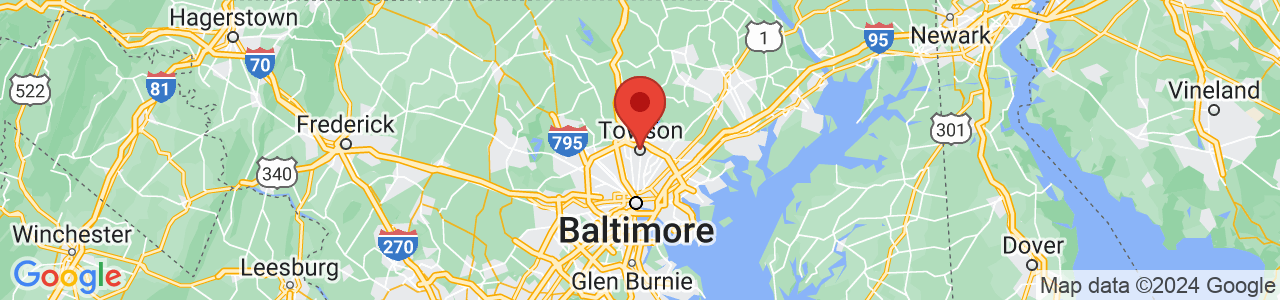 Map of Towson, MD US