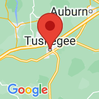 Map of Tuskegee, AL US