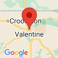 Map of Valentine, NE US