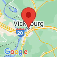 Map of Vicksburg, MS US