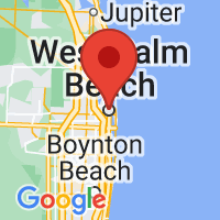 Map of West palm beach FL US